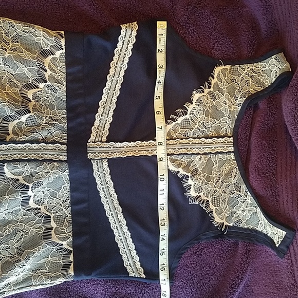 blue and light pink lace dress - Picture 4 of 7